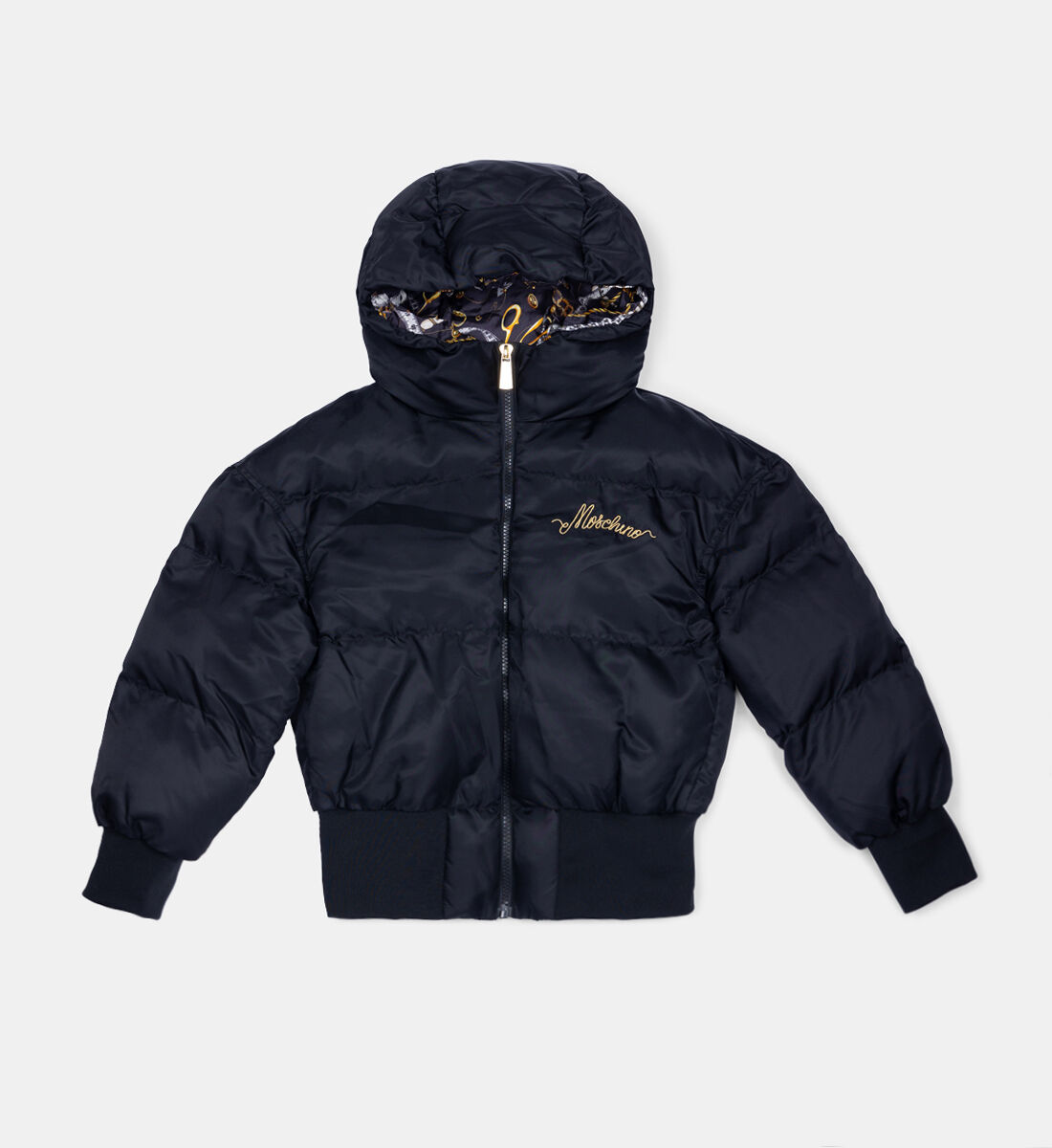 Embroidered puffer jacket store
