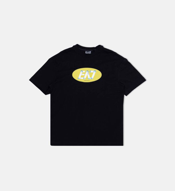 Cotton Logo-patch Crewneck T-shirt
