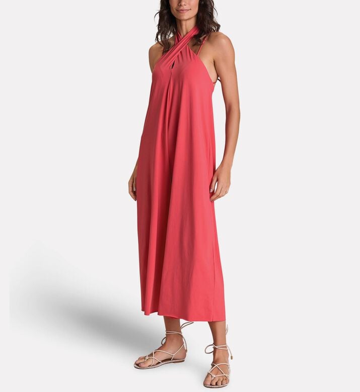 LIVE! Wide Halter Jumpsuit, Model View