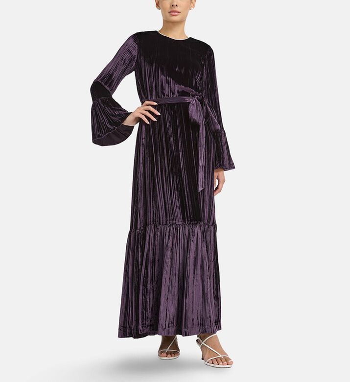 Carter and White Eriny Velvet Maxi Dress, Model View