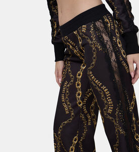 Chain-print Flared Pants