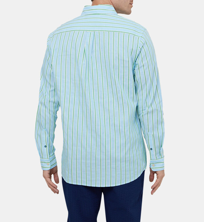 قميص دوبي مخطط بصف أزرار