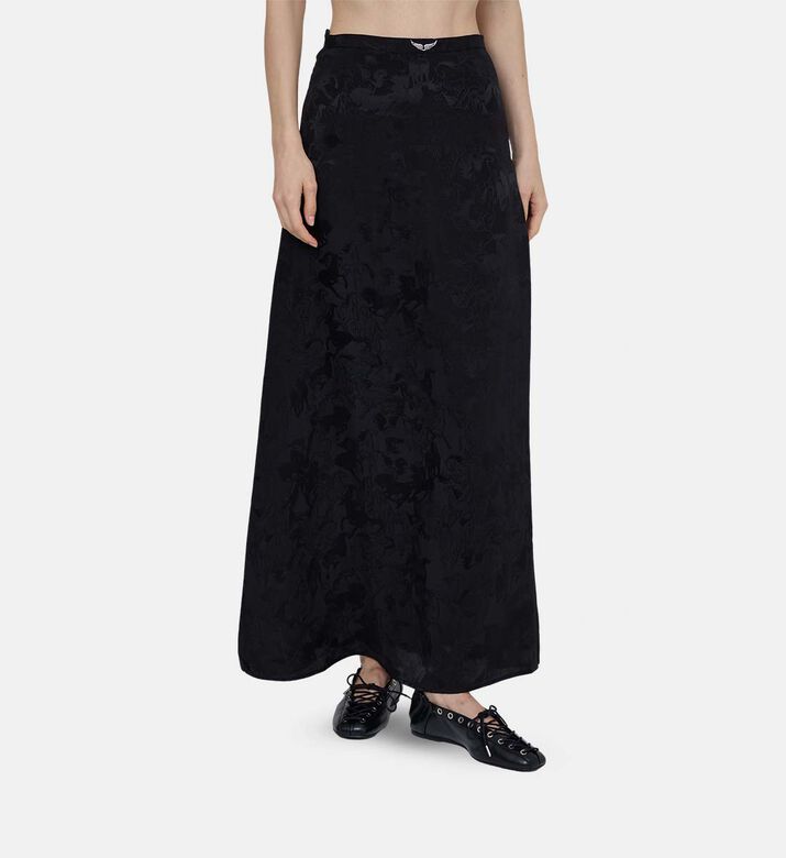 Jimeno Silk Chain Pattern Skirt