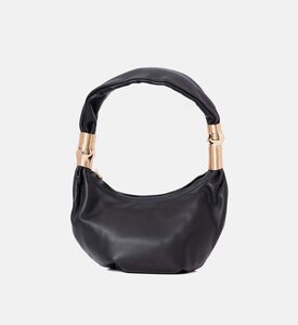 حقيبة كتف مياليا بشكل هلال مزخرفة