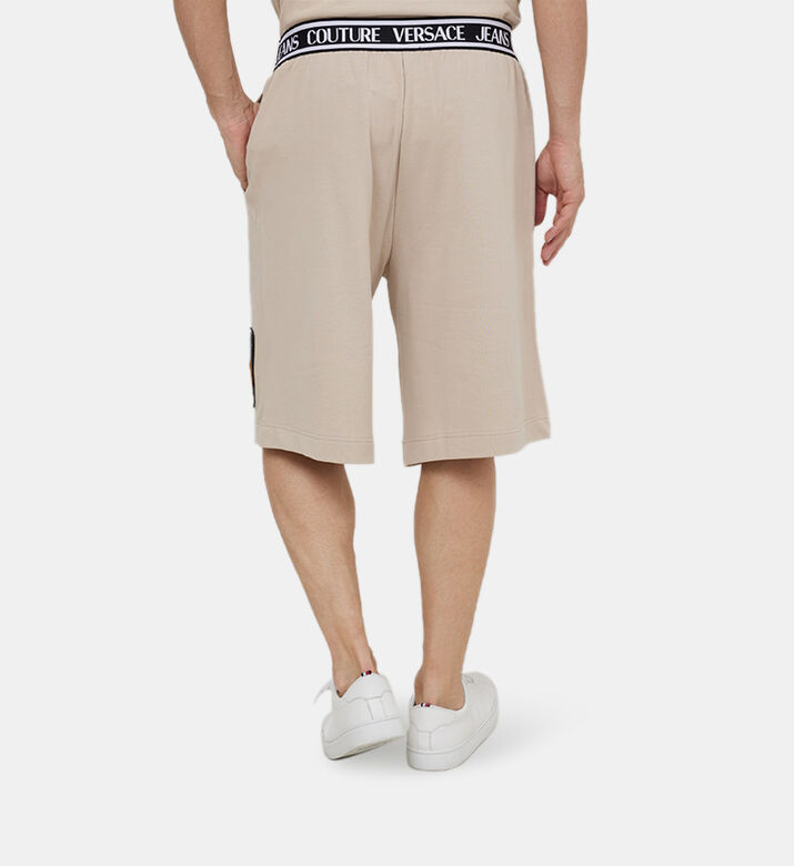 Maxi Logo Cotton Fleece Shorts