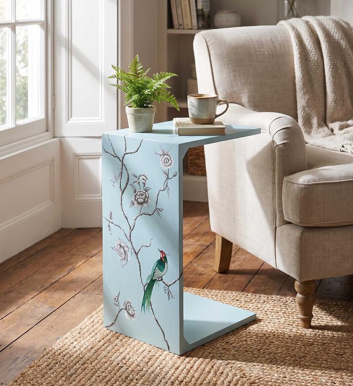 Noorena Bird Design Side Table, Model View