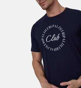 تيشيرت بال كلوب قطن بياقة دائرية