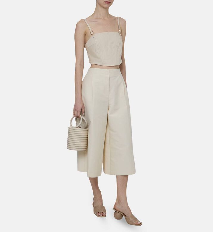 Loren Square-neck Crop Top