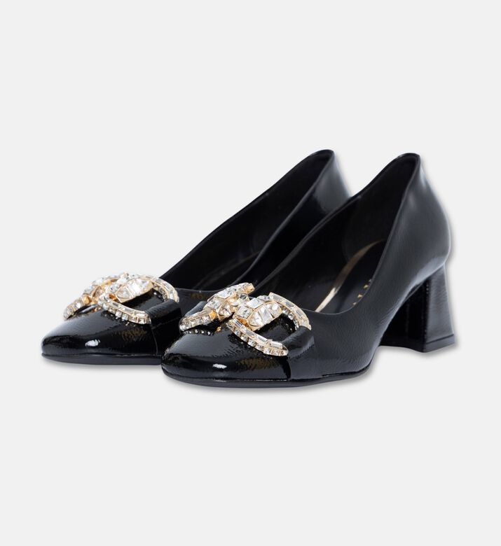 Albano Crystal-embellished Block Heel Pumps, Packshot View