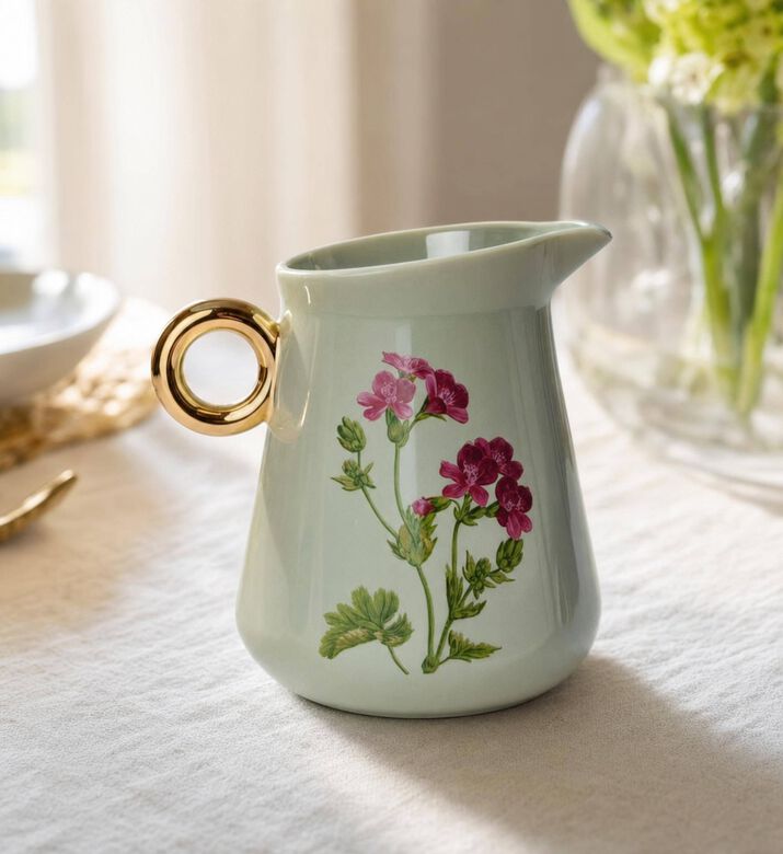 Essenza Gallery Milk Jug, Green, 200-ml, Model View