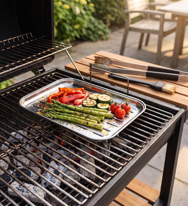 Barbecook Stainless Steel Reusable Grill Pan, Packshot View
