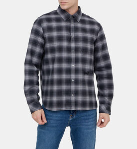 قميص فلانيل ستان بأكمام طويلة