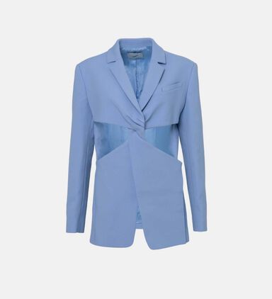 Twisted Cut-out Tailored Jacket