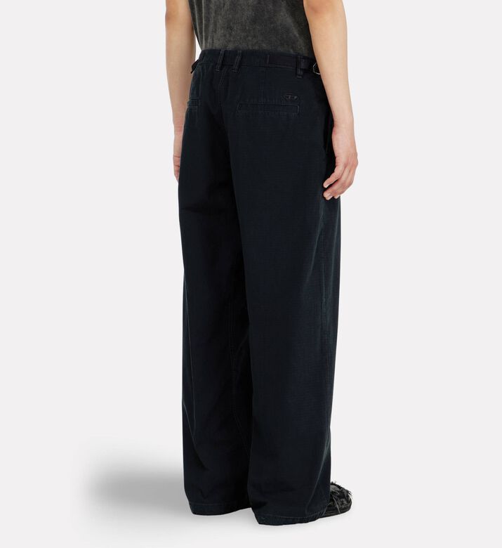 Diesel Wide-leg Cotton Pants, Model View
