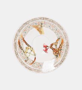 طقم صحون فنجان شاي بورسلين مطبوع