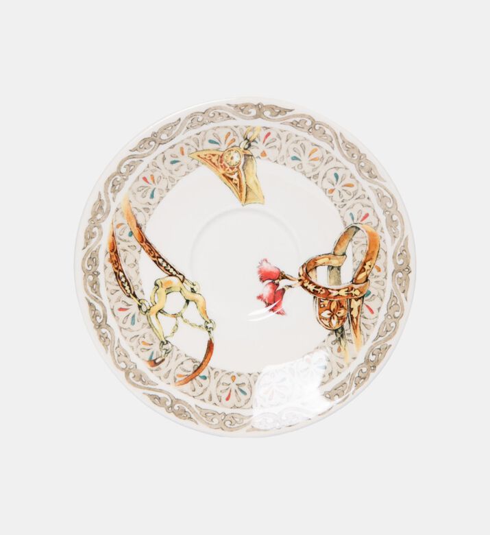 طقم صحون فنجان شاي بورسلين مطبوع طقم صحون فنجان شاي بورسلين مطبوع