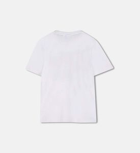 تيشيرت قطن جيرسي بشعار أمامي