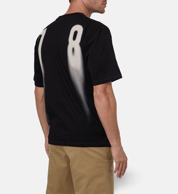 Diesel Blurred-effect Logo T-shirt, Black, M, Model View