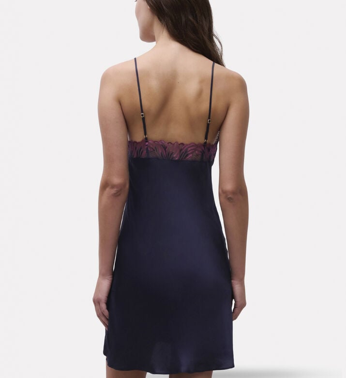 Chantelle Embroidered Trim Slip Dress, Model View