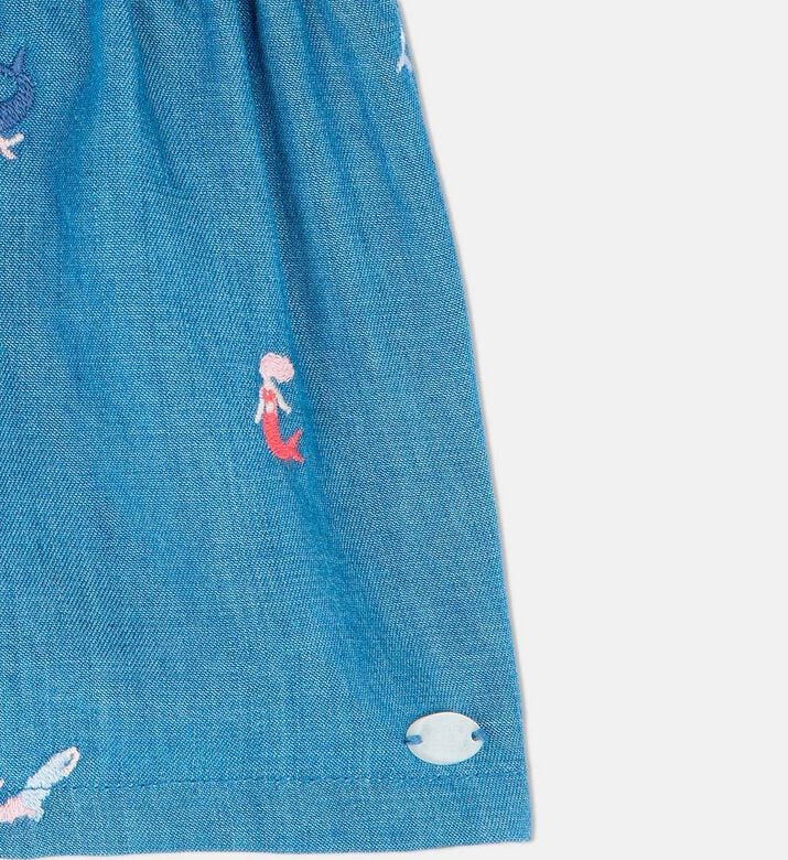 شورت مطرز بحورية بحر للبنات شورت مطرز بحورية بحر للبنات