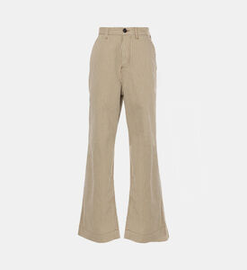 Soeur Alissio Striped High-waisted Denim Trousers, Packshot View