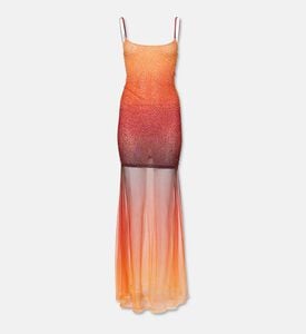 Leslie Amon Ombre Beaded Maxi Dress, Packshot View