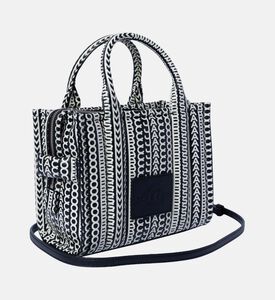 حقيبة حمل جلدية صغيرة بحروف كبيرة