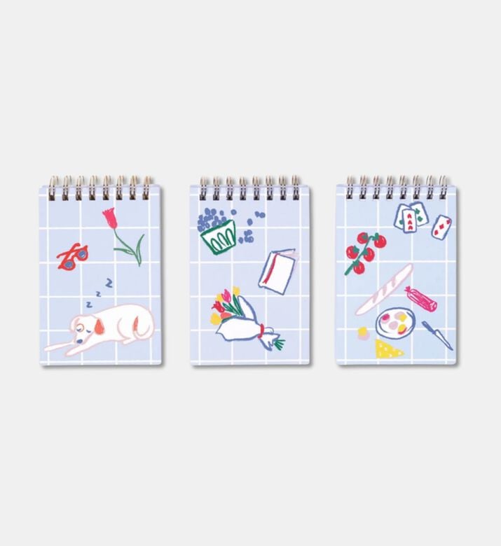 Kate Spade New York Park Picnic 3-piece Spiral Notepad Set, Packshot View