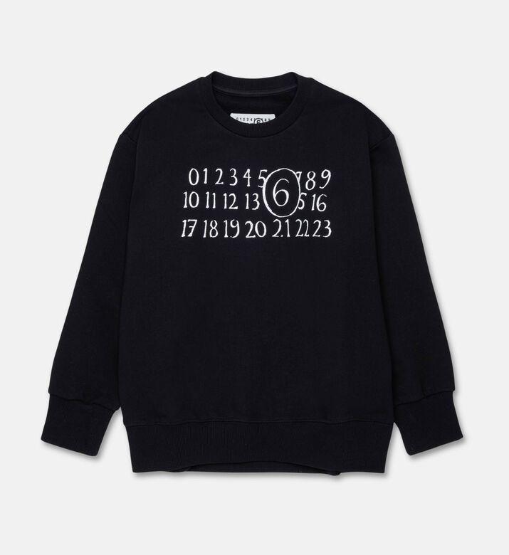 MM6 Numeric Logo-print Sweatshirt, Packshot View