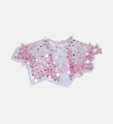 Sequin Embellished Capelet
