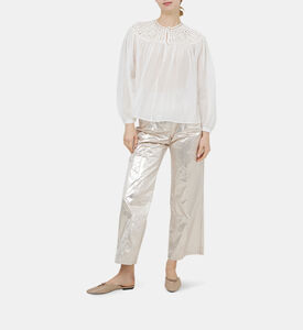 Crochet-detailed Bohemian Shirt