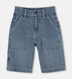 Cotton Denim Bermuda Shorts