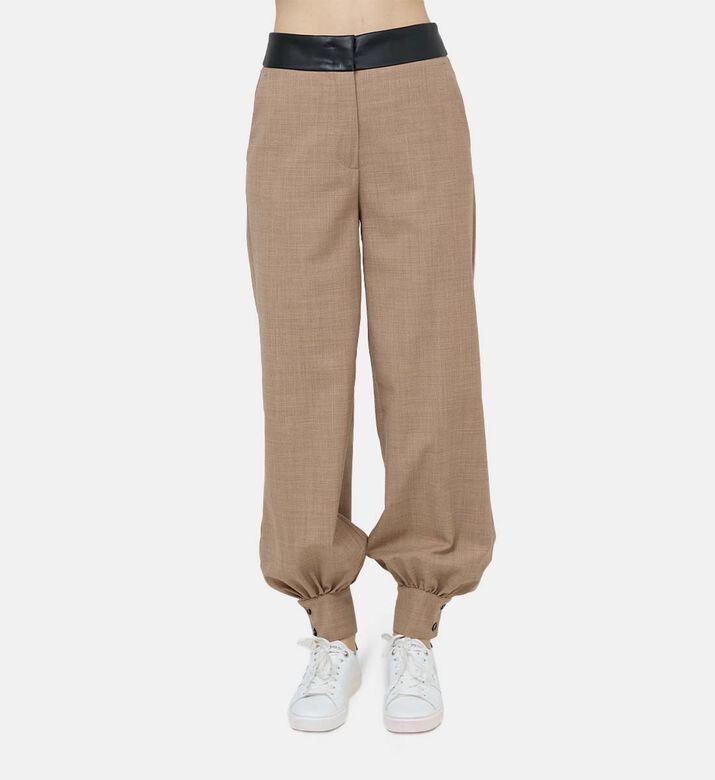 Straight Button Cuff Pants