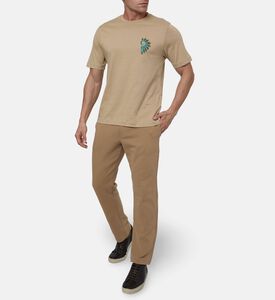 Pal Zileri Printed Peacock T-shirt, Model View