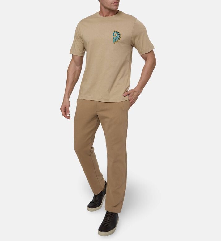 Pal Zileri Printed Peacock T-shirt, Model View