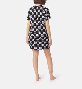 قميص نوم بطبعة شعار على كامله