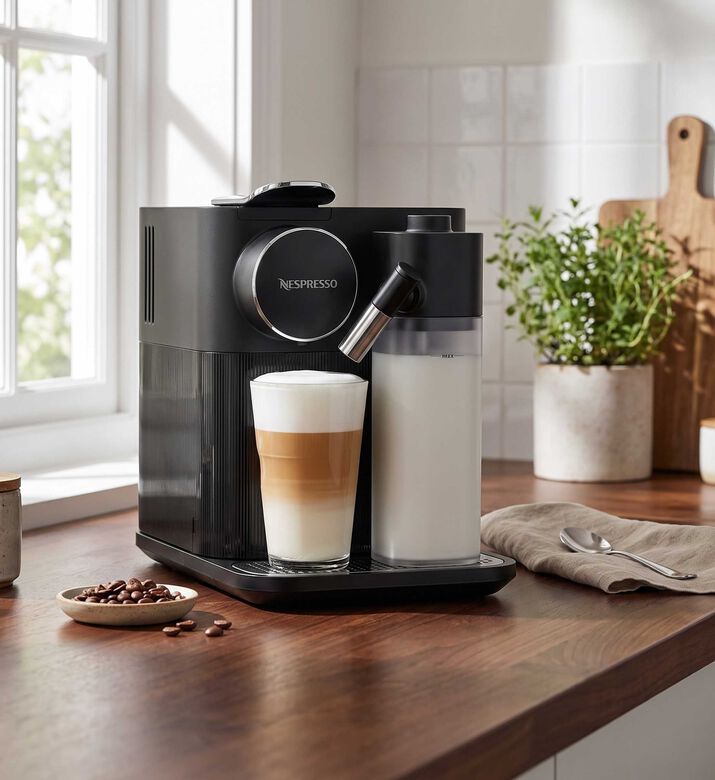 Nespresso Gran Lattissima Coffee Machine, Black, Packshot View