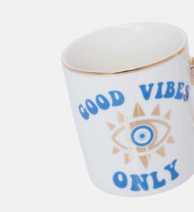 Home Deco and More Good Vibes Only Evil Eye Mug, Packshot View