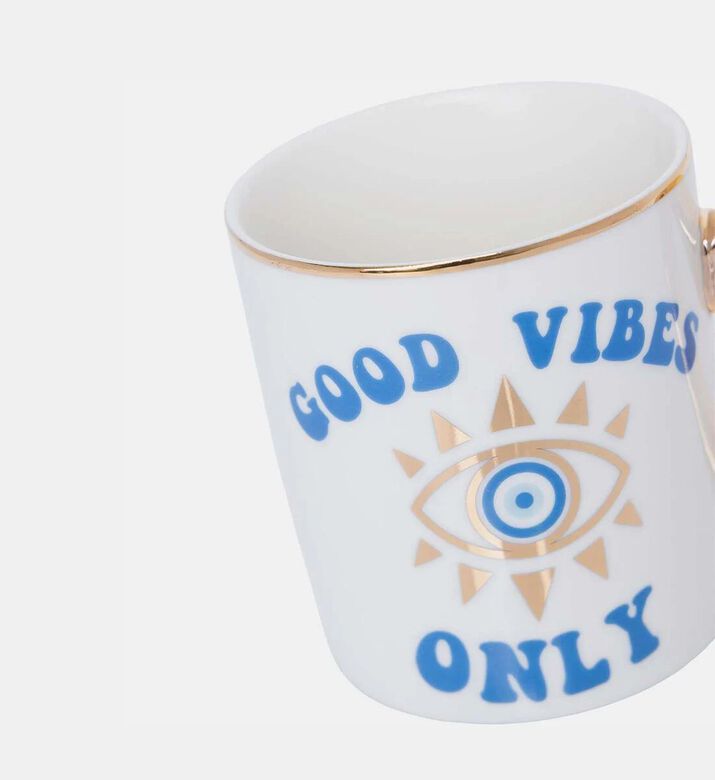 Home Deco and More Good Vibes Only Evil Eye Mug, Packshot View