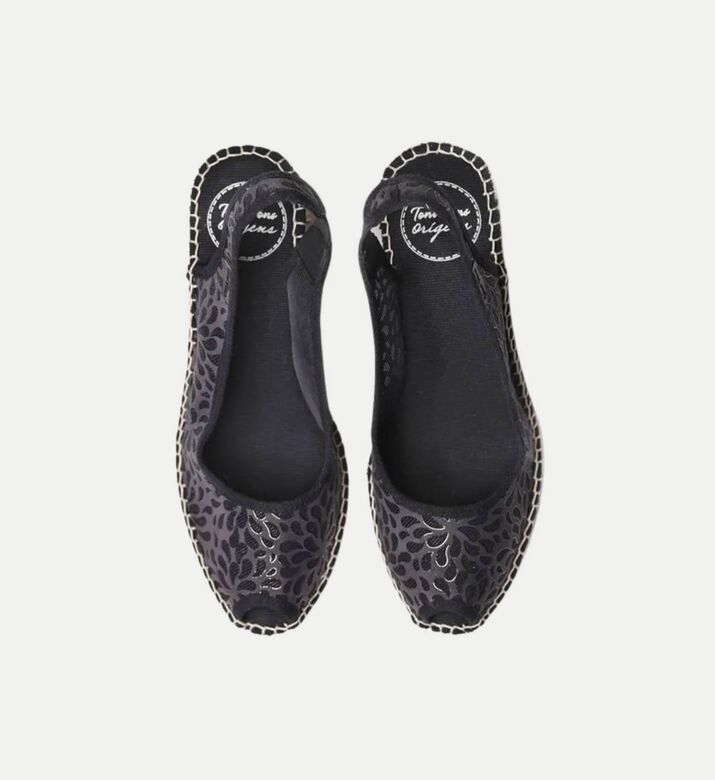 Bea-ik Vegan Cotton Blend Mid-wedge Espadrille