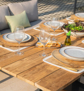 طقم طاولة طعام بالاو من خشب الساج