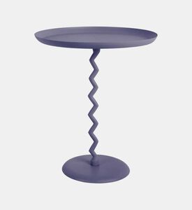 Leitmotiv Zig-zag Monochrome Side Table, Dark-blue, Packshot View