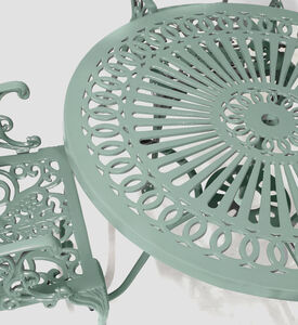 Home Deco and More Bistro Dining Table With 4 Chairs Green, Packshot View