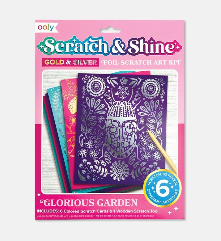 Ooly Scratch Shine Glorious Garden, Packshot View