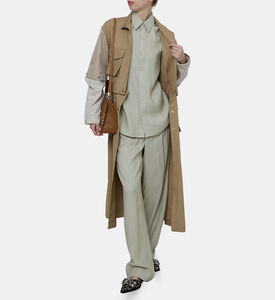 قميص فضفاض كوبرو وكتان