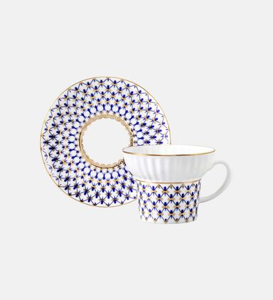 Cobalt Net Saucer Tea Cup