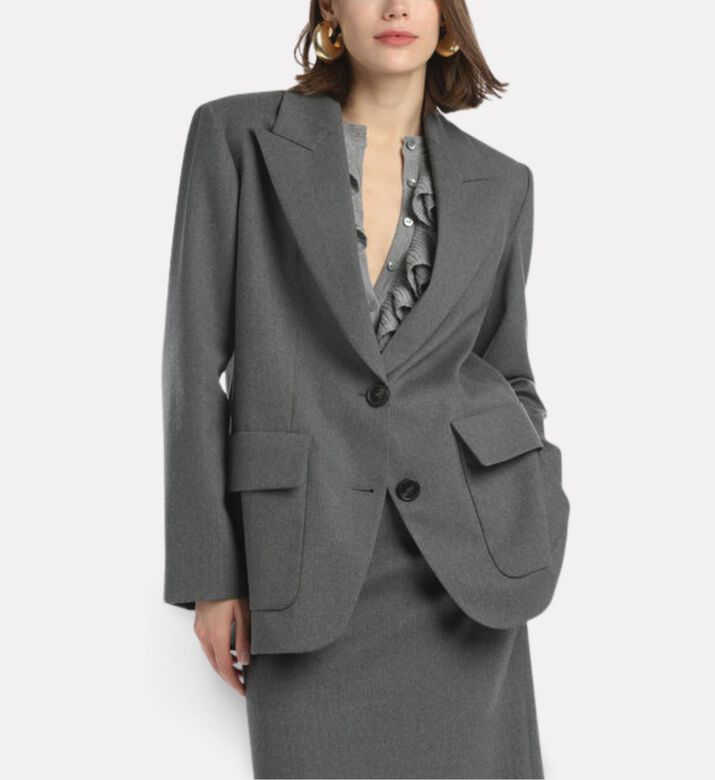Luisa Spagnoli Saggio Oversized Jacket, Model View