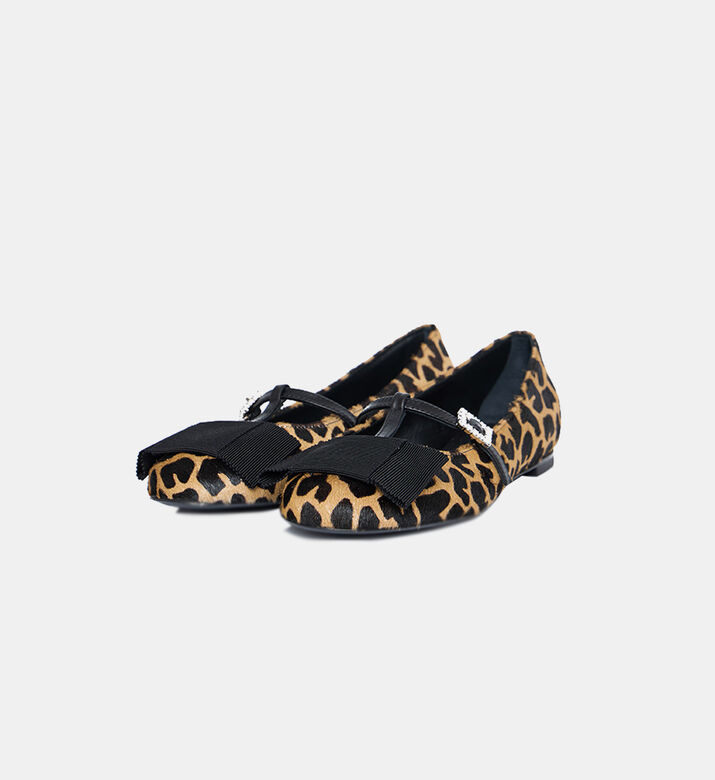 Leopard-print Ballerinas