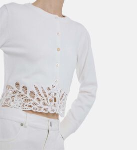 كارديغان طويل الأكمام بإغلاق بأزرار