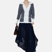 Pleated Flared Skirt